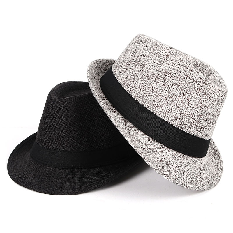 Autumn Fedora Hat Men Winter Casual Short Brim chapeu Fedoras Gentleman British Style Jazz Hat