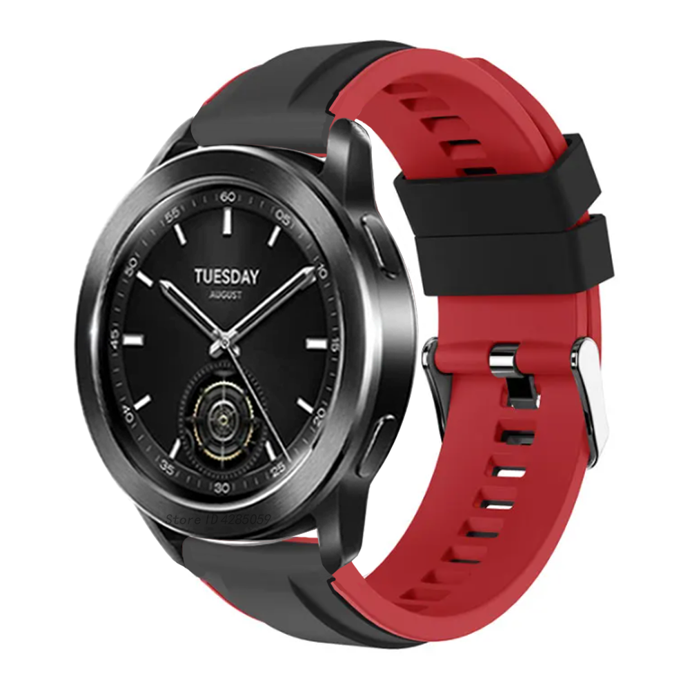 Lädersilikonarmband för xiaomi klocka  s3 smartklockarmband sportband för xiaomi klocka  s3 22mm armband tillbehör correase: Xxl / Kaki