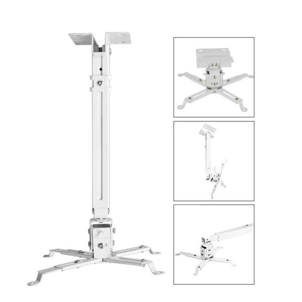 Holdbar projektor loftbeslag universal led projektor beslag holder justerbar 43-65cm hængende beslag drejelig mount holder