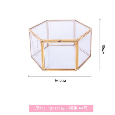 Sen boîte à bagues de mariage en verre or | Fleur éternelle, bricolage Transparent, boîte à bijoux, pour anniversaire, rangement de d'anniversaire: B2
