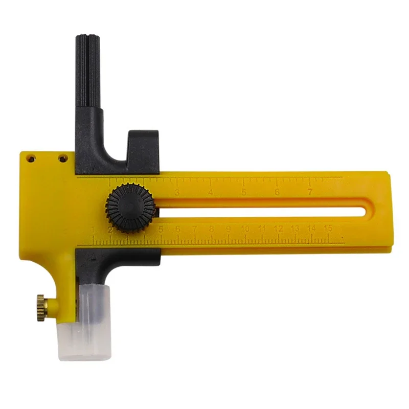 Adjustable Circular Cutting Tool Circle Cutter for Making Fabric Crafts DIY Scrapbook Art Craft Tool Circle Paper Cutter: Yellow