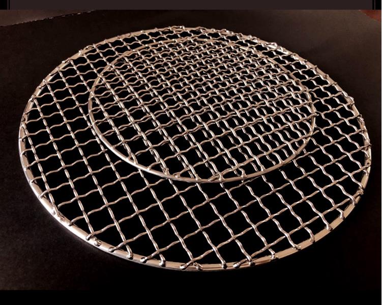 304 Stainless Steel Round Grill Net Barbecue BBQ Meshes Cooling Rack Steam Baking Rack Camping Outdoor Mesh Wire Net