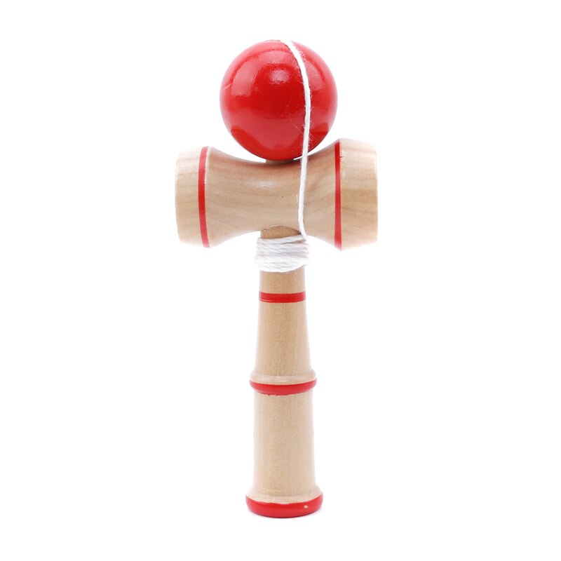 Kid Kendama Speelgoed Hout Houten Kendama Bekwame Jongleren Bal Speelgoed Voor Kinderen Volwassen Verjaardag Kerstcadeau Speelgoed: RED