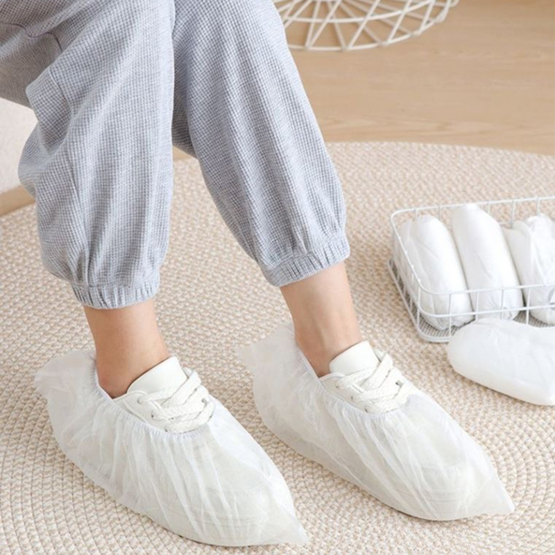 Couvre-bottes de poulet et couvre-chaussures coordonnants, couvre-chaussures, protège-pieds non tissés, sol, chaussures d'intérieur, maison, 100 pièces