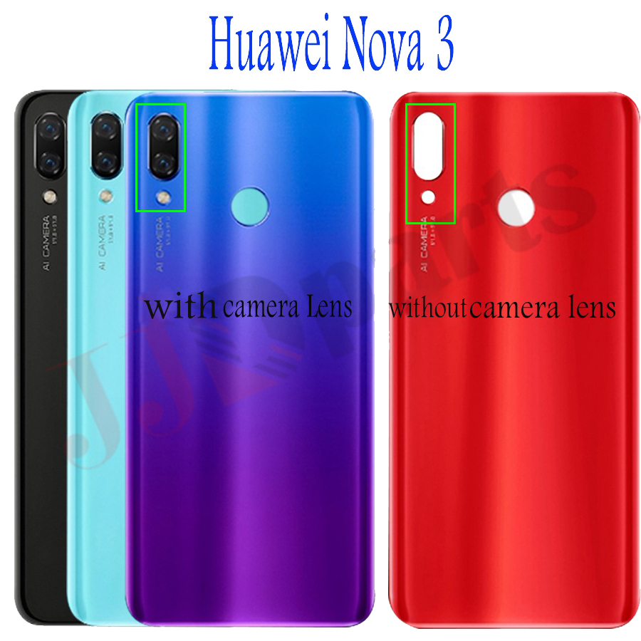 Original For Huawei Nova 3i Battery Cover Back Glass Rear Battery Cover Door Housing For Huawei Nova 3 Nova3 Battery Cover