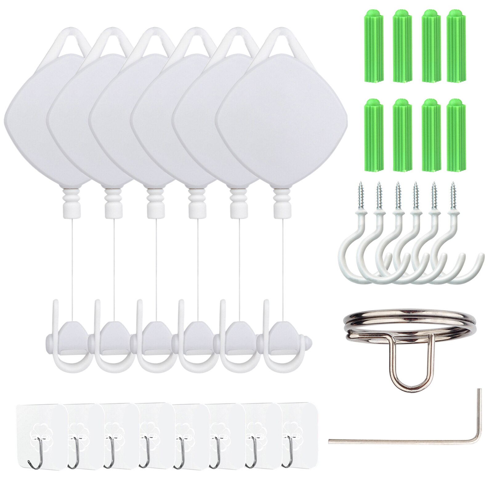 Data Cable Hook Kit Simple Intelligent Cord Manager Tool VR PC cable hook for Oculus quest2/HTVive/ Rift S/PS: 6PCS White