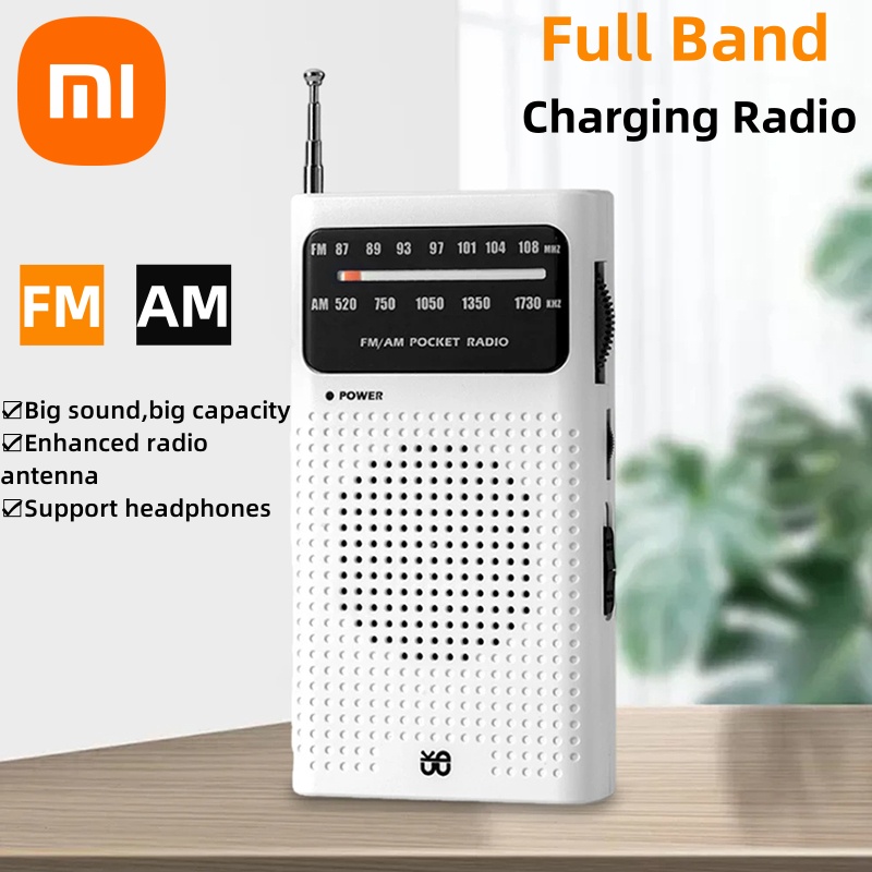 Xiaomi – Radio AM FM pleine bande, pointeur Portable, Radio analogique HIFI, alimentée par batterie, meilleure réception, Radio de poche pour personnes âgées