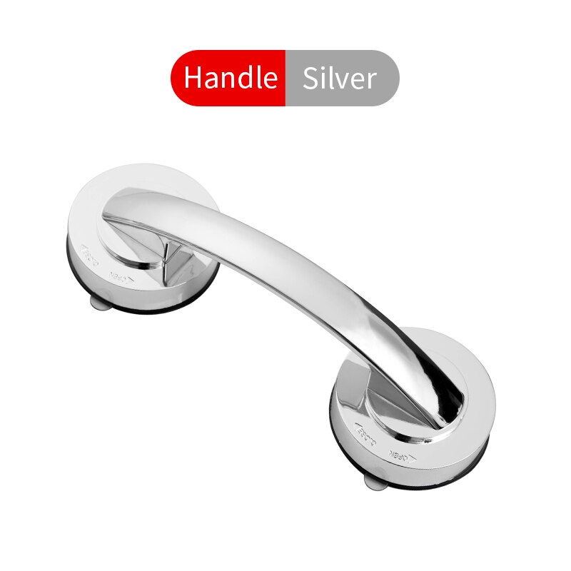 Lijm Extra Handgreep 2Pcs Glas Raam Schuifdeur Sterk En Naadloze Voor Huishoudelijke Koelkast Kast Zuig Handvat: Silver 1PC B