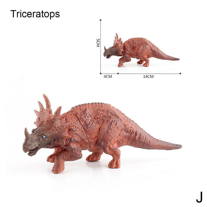 Simulation Little Dinosaur Model Toy Yrannosaurus Rex Wyvern Velociraptor Stegosaurus For Children Kids Birthday: J