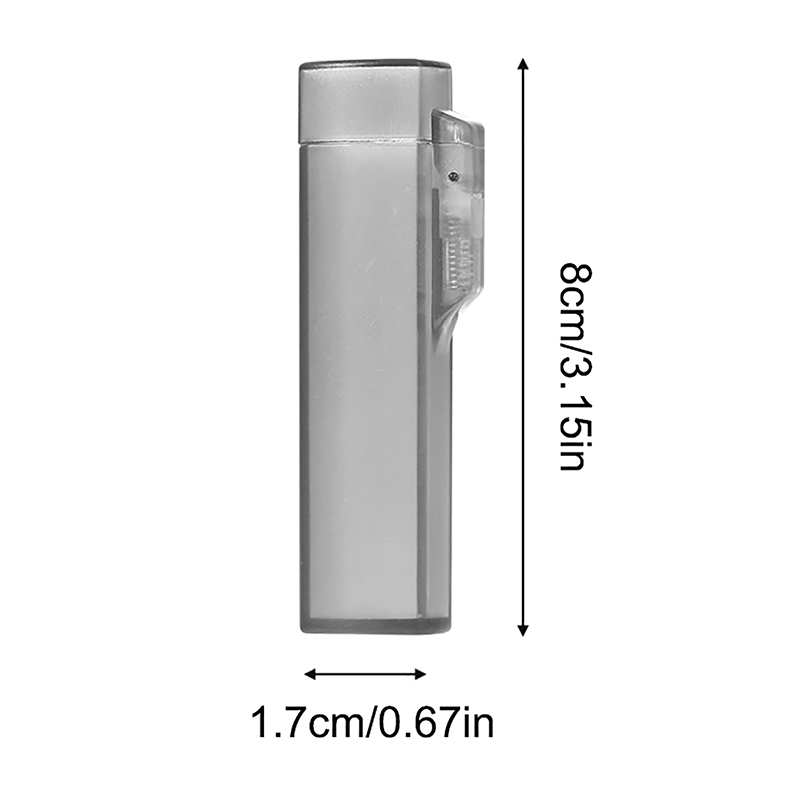 1 stks Draagbare Transparante Tandenstoker Houder Outdoor Reizen Plastic Tandenstoker Opbergdoos Naald Case 6.8 cm 8 cm: green
