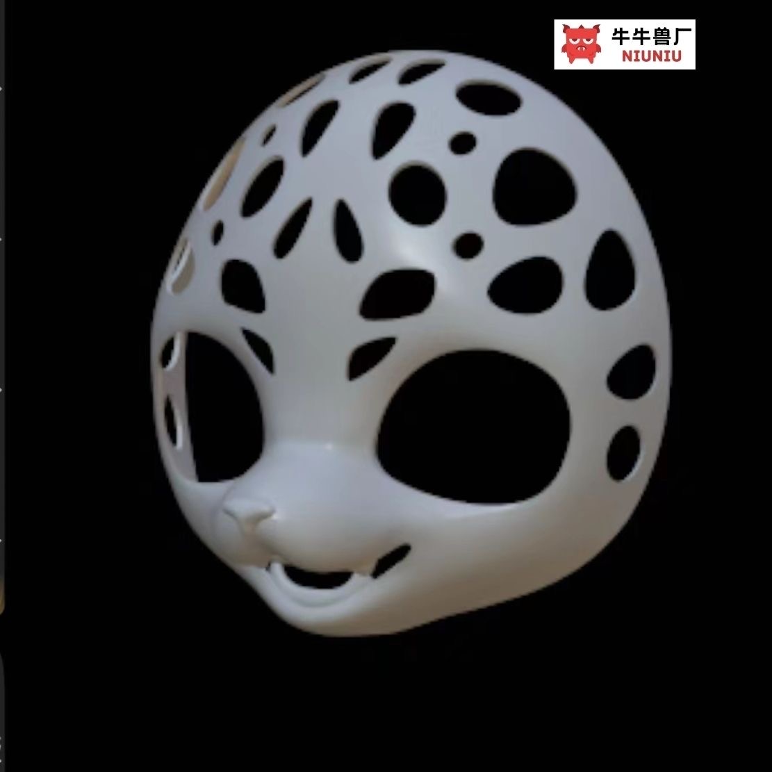 Pla Material Kemono Fursuit Maske Cosplay pelzigen Felidae Canidae