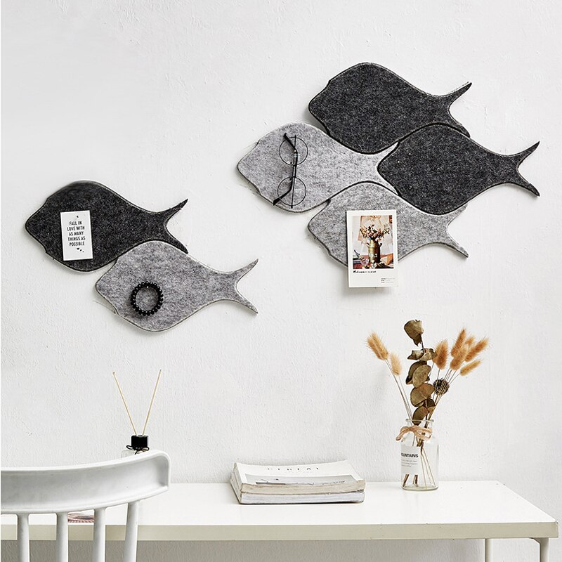 DIY Felt Background Letter Board Photo Wall Household Message Display Nordic Style Soundproof Self-adhesive Decor Wall Sticke