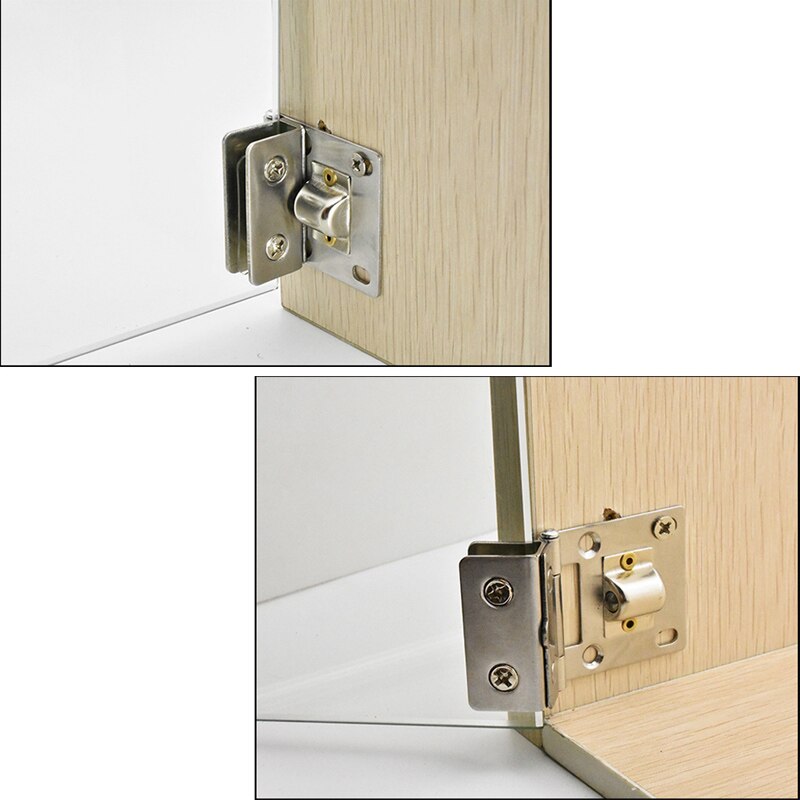 Glass Door Hinge Stainless Steel Shower Hinge Glass Door Clamp Clip with Screws (2 PCS)