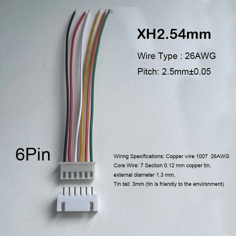 10 zestawów JST XH2.54 XH 2.54mm złącze kabla 2 3 4 5 6 7 8 9 10 PIN gniazdo wtykowe męskie i żeńskie: Kości słoniowej / 10-19 Sztuk