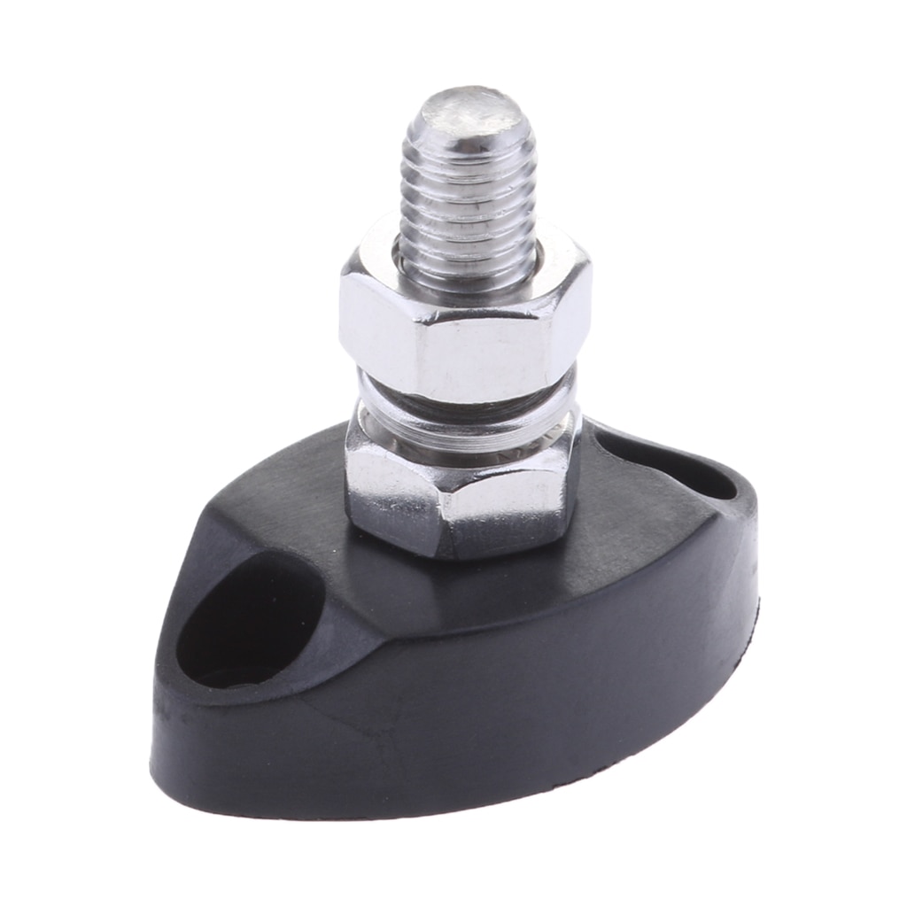 Junction Block Power Post Insulated Terminal Single Stud 6mm Stainless Steel