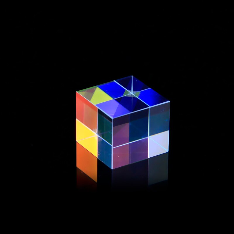 8mm Cubic Science Cube Optical Prisma Photography with Hexahedral Prism Home Decoration Prism Glass