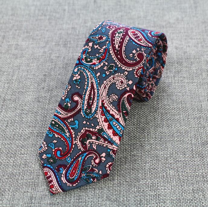 RBOCOTT 6cm Cotton Ties Floral Ties Mens Necktie Casual Suit Wedding Skinny Neck Tie Party Slim Tie Gravatas: 08