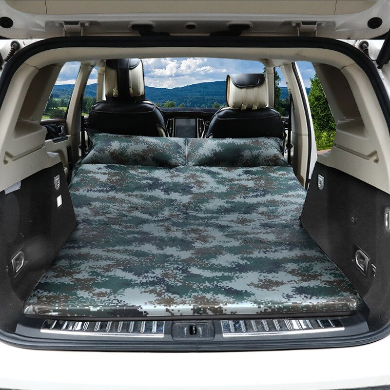 Automatische Aufblasbare Auto Reise Bett SUV Luft Auto Matratze für Zurück Sitz Abdeckung Camping Begleiter PVC Tuch Auf Lagerbier: Schwarz