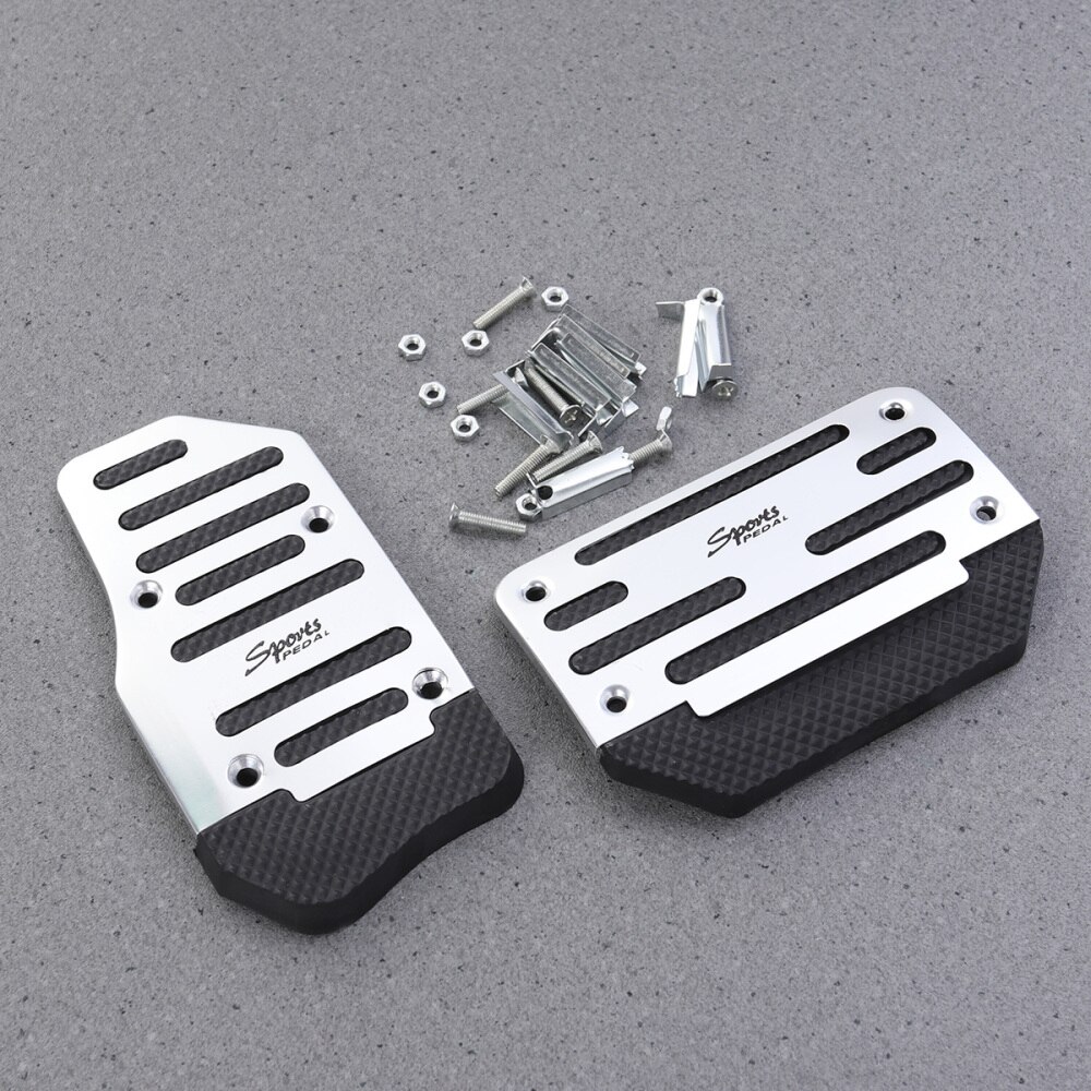 2pcs Brake Treadle Non-slip Foot Treadle Accelerator Brake Pedal Automatic Car Treadle for Vehicle