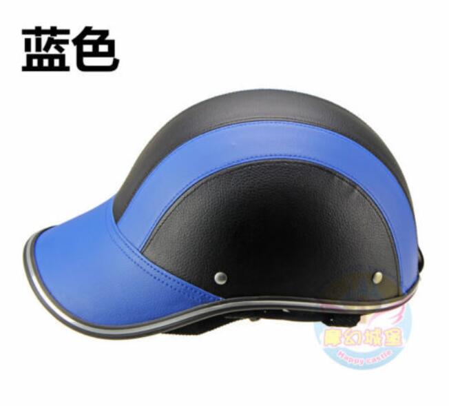 Motorcycle Half Helmet Summer Male And Female Light Weight: Blue