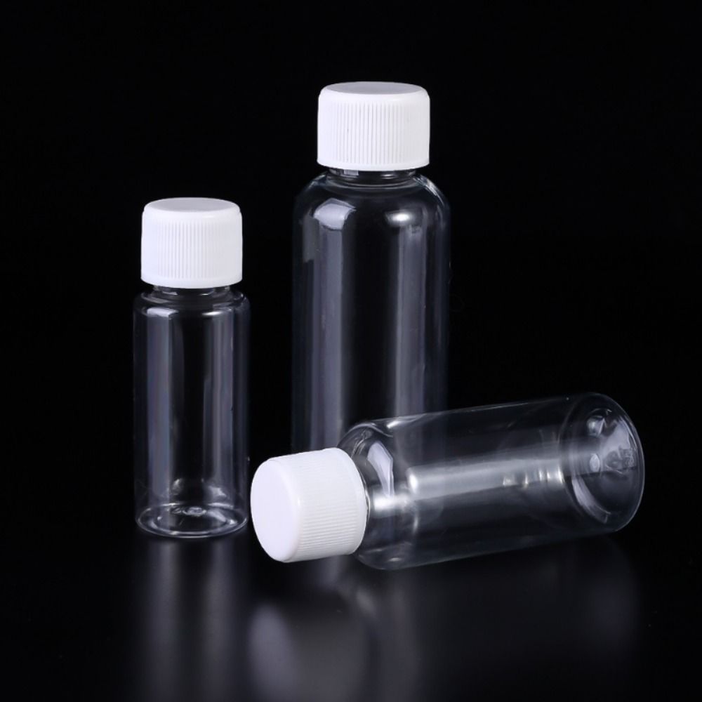 10/20/30/50/80/100ml leere Plastik verschluss flaschen wieder verwendbare Kosmetik behälter Proben flasche Shampoo Flüssig pulver Verpackungs flasche