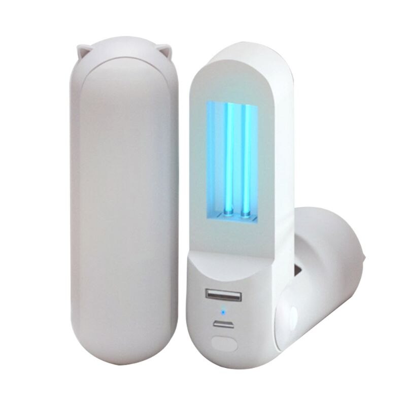 Portable UV Light Sanitizer Wand Handheld Disinfection USB Lamp Power Bank D0JE