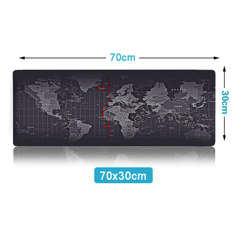 ZUOYA Extra Large Gaming Mouse pad World Map Locking Edge Mouse Mat Gaming mouse Anti-slip Rubber Mousepad For Game Laptop mouse: 70X30 Pad