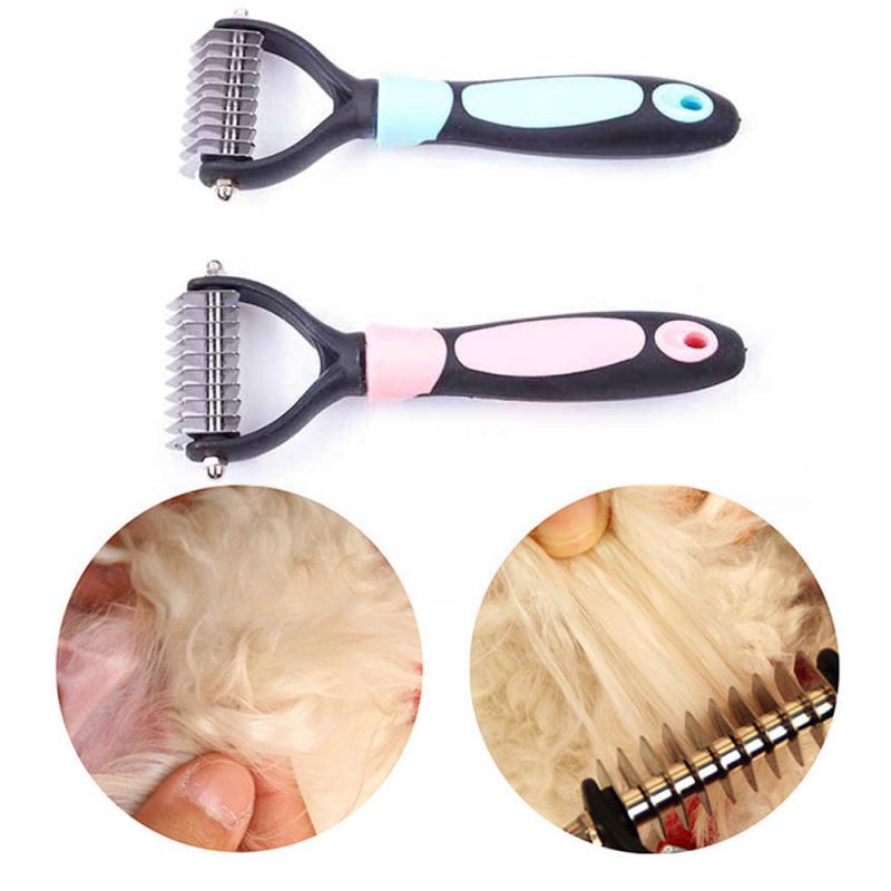 1pc Combs Dog Pet Hair Deshedding Comb Stainless Steel Dog Cat Hair Removal Brush Comb Pet Grooming Tool Hair Removal Comb