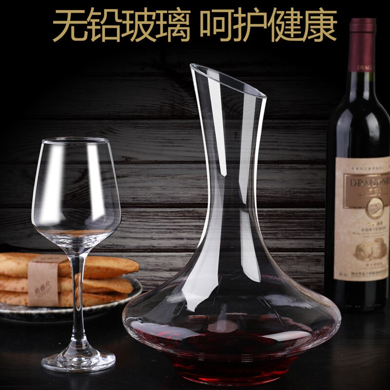 Décanteur fait main sans plomb cristal verre maison rouge vin aérateur vin verre décanteur bouteille vin bouteille verseur barre outil