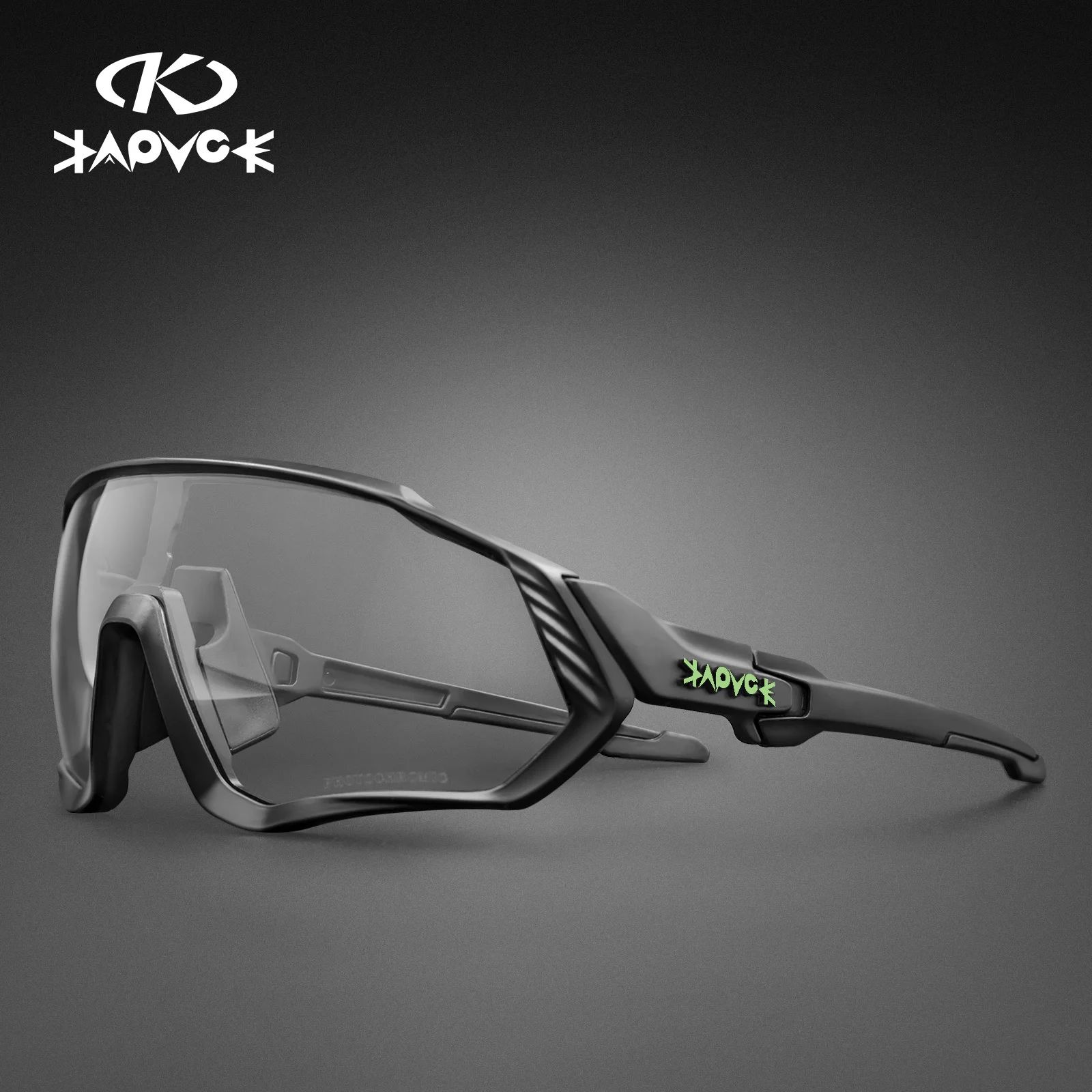 Kapvoe fotochromowe okulary przeciwsłoneczne na rower mężczyźni kobiety Sport Road Mtb rower górski okulary rowerowe okulary rowerowe okulary gogle: Czerwony