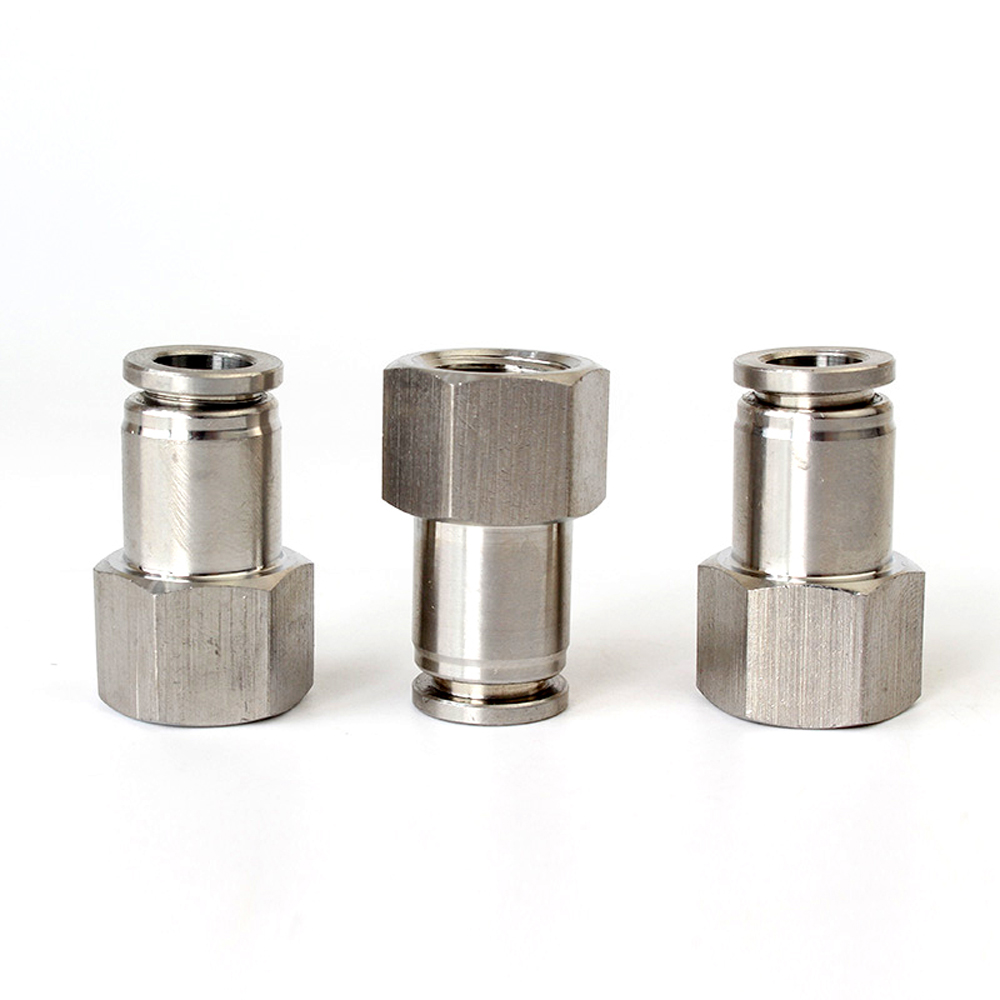 1/8 "1/4" 3/8 "1/2" BSP Weibliche Pneumatische 304 Edelstahl Presse drücken-in Schnell Anschluss Freisetzung Luft passend zu Sanitär