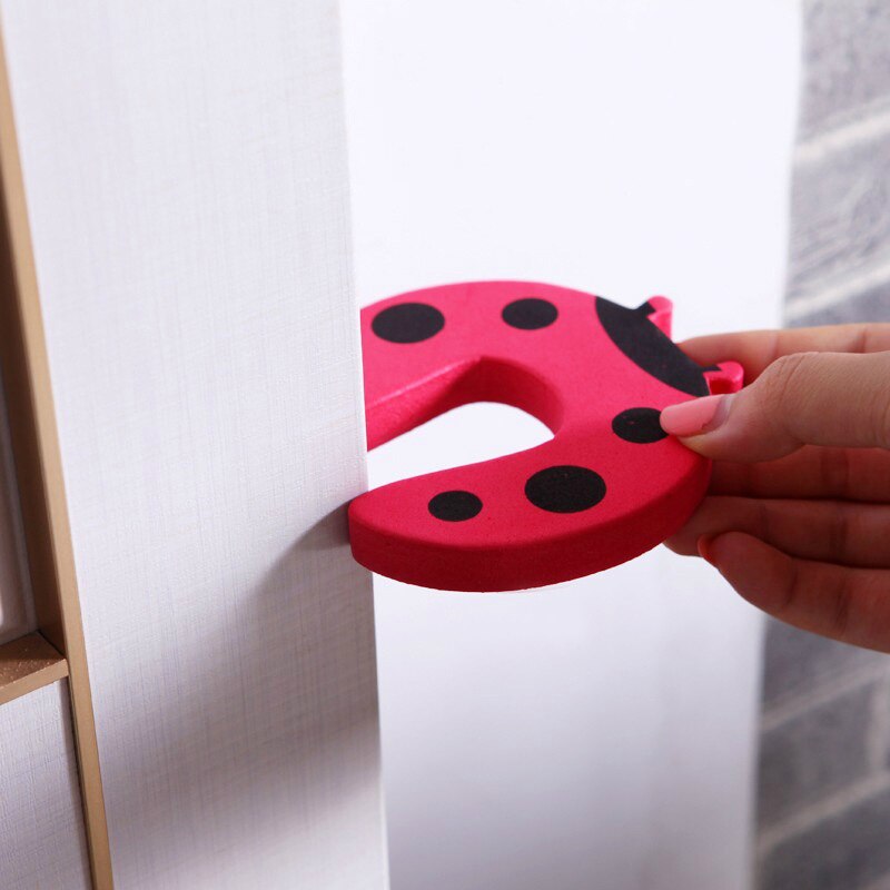 3pcs Baby Protector Door Stops Stopper EVA Door Blocked Safe Kid Protection From Children Furniture Cartoon Exit Card Door Clamp