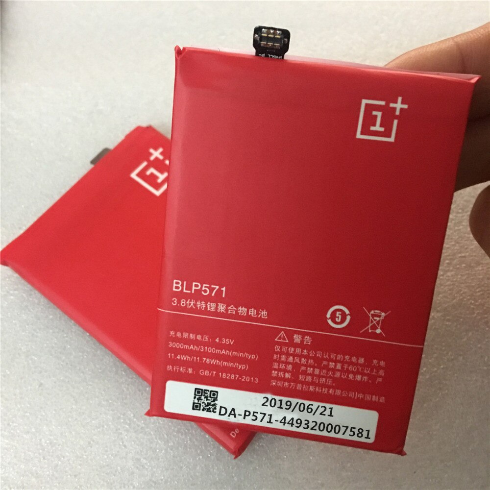 3.8V tworzenia kopii zapasowych 3000mAh BLP571 bateria robić OPPO dla Oneplus jeden 1 + jeden plus Oneplus jeden plus 64GB 16GB baterii