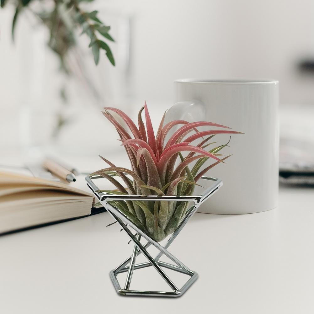 3 stk geometrisk blomsterstativ stander bregne plantestativ jern blomstervase unik jern blomsterstativ til sukkulent plante mini