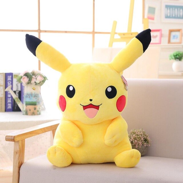 Zeer Grote Pikachus Pluchen Speelgoed Big Size Volledige Kussen Pokemoned Gevulde Pop Sussen Baby Kerstcadeau Voor Kinderen: 10cm / Grin Pikachu