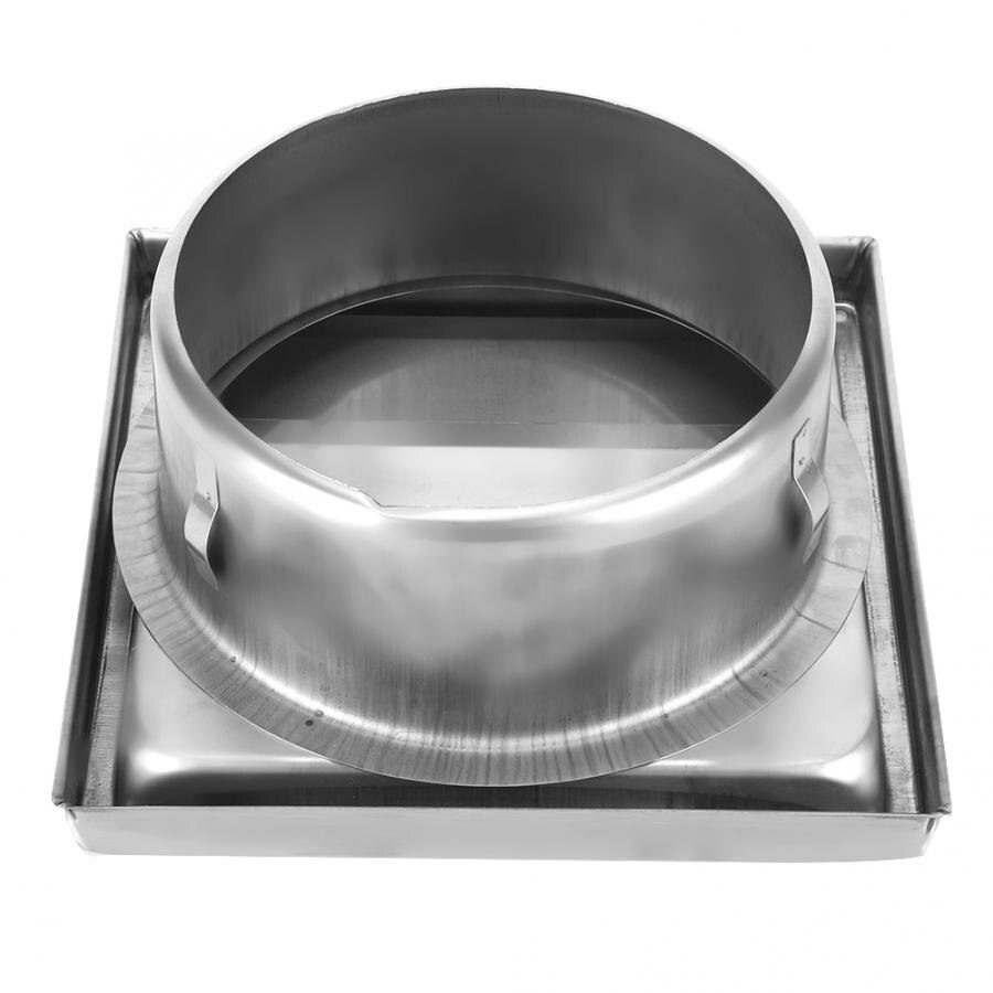 150Mm Rvs Air Vent Duct Grill Vierkante Luchtuitlaat Extractor Ventilatie Cover Air Vent