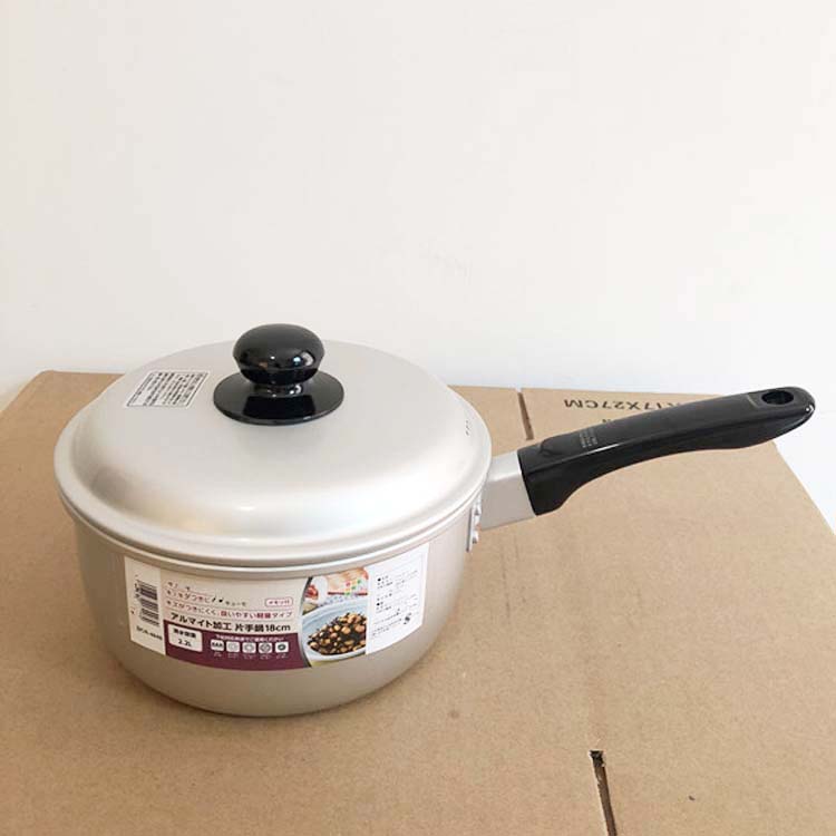 Japanese milk pot single handle boiling thicken old aluminum pot domestic Japanese gas pan auxiliary food pot