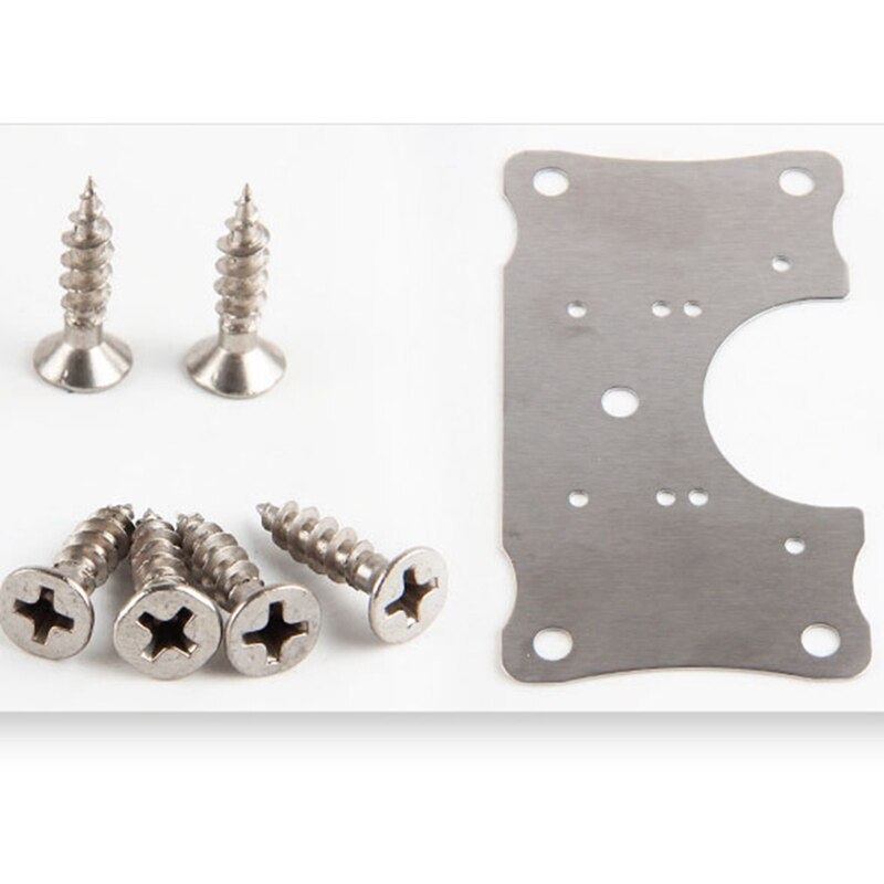 Praktische 4 Stuks Scharnier Reparatie Plaat Kastdeur Scharnier Reparatie Plaat Rvs Beugel Met Schroeven Voor Meubels