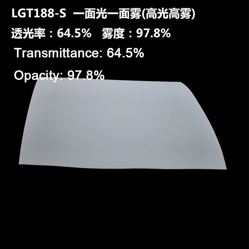 LCD screen, homogenizing film, flat panel light, LED light diffusing film, uniform light PET film, light guiding film