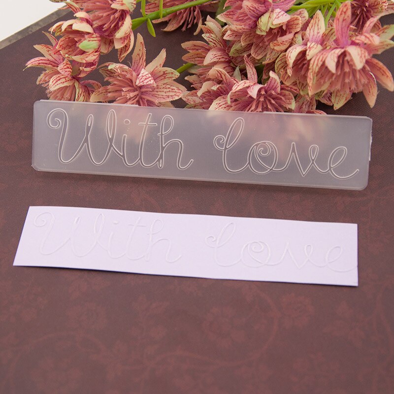 craft card making paper card album wedding decoration Embossing folders Em076 with Love