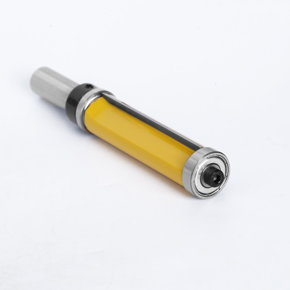 Lavie 1pc 12mm 1/2 skaft topp &amp; bottenlager med jämnt trimmönster överfräsbitsfräs för träbearbetningsfräsar  mc03010