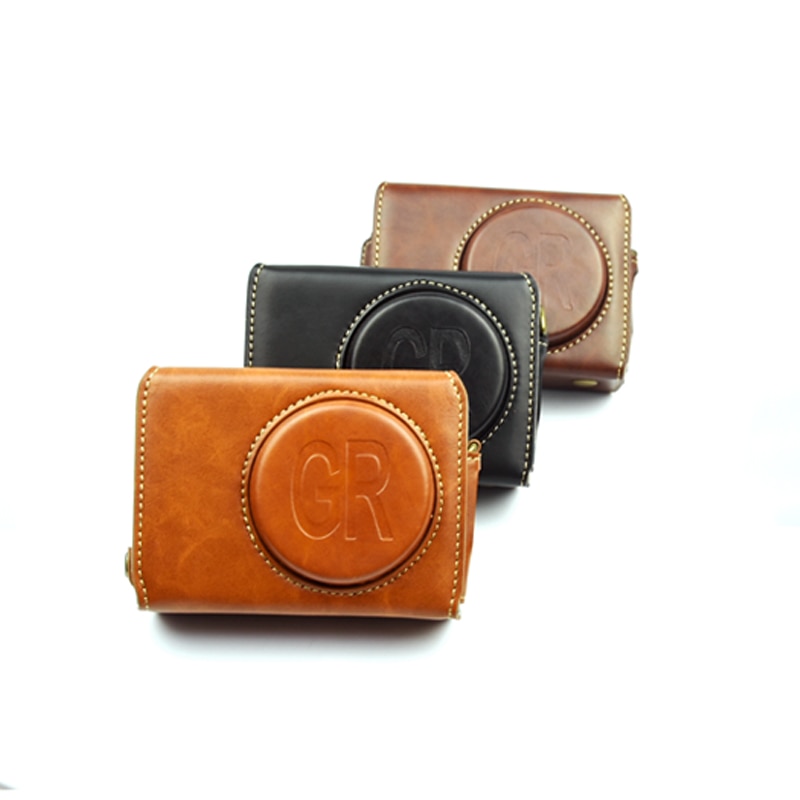 Housse de protection rigide en cuir pour appareil photo pour RICOH GR GRII GR2 GRAII GR3 GRIII noir/marron/café