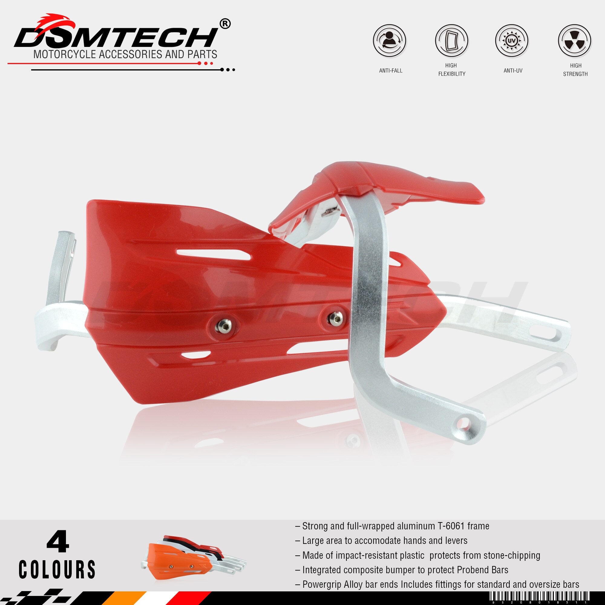 Dsmtech P-ZETA Pro Handguards Voor Motorcycle Fit Voor 7/8 "22 Mm Handlebar1-1/8 28 Mm Fat Bar Cr xr Yz Wr Ex Ttr Crf Wrf Exc Drz