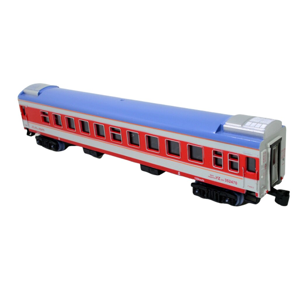 1/87 HO Scale Model Train Toy YZ25G Passenger Car Diesel Toy Children: Red