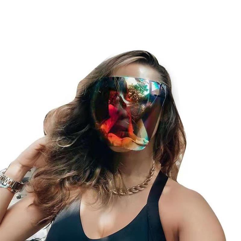 Gesicht Schild Sonnenbrille Visier Volle Gesicht Abdeckung Visier Gläser UV400 Schutz Brillen Auto Motorrad Fahrrad Fahrer Brille: Rot