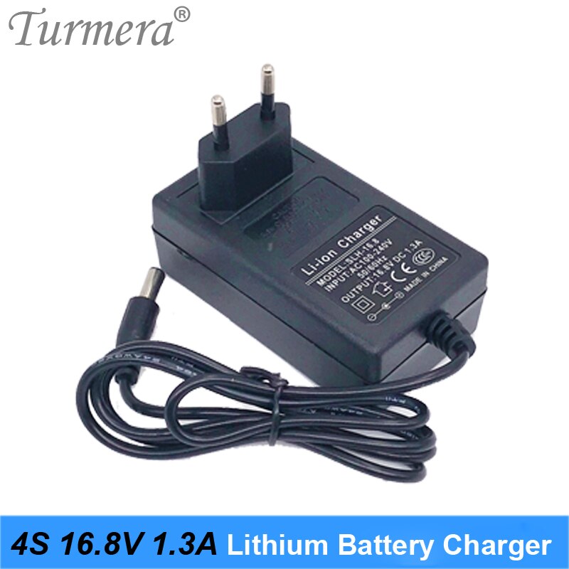 Turmera Lithium Batterieladegerät - 8.4V bis 25V - DC 5.5MM*2.1MM - für 2S-6S 18650 Packs: Braun