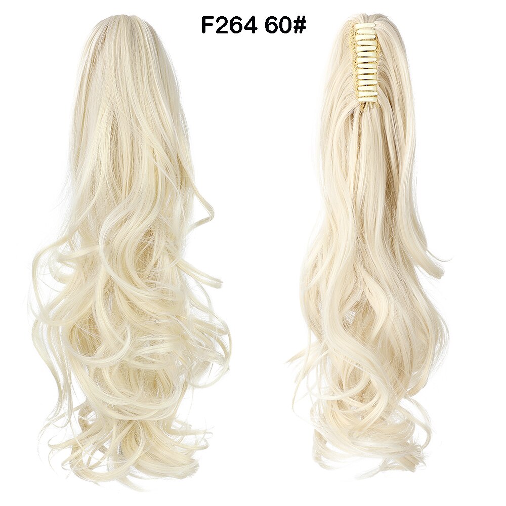 SHANGZI – Extension synthétique queue de cheval tressée, postiche queue de cheval noire pour femmes: F264 60