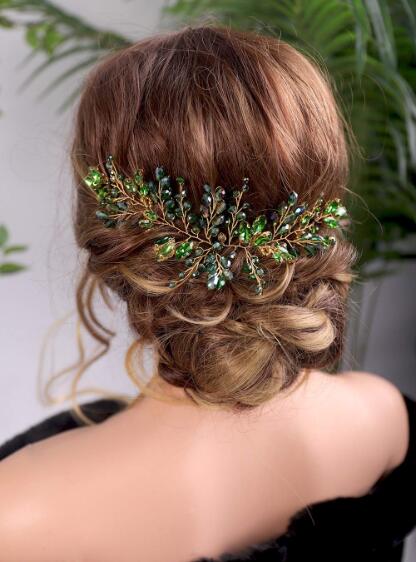 Cerchietto Per Capelli Da Sposa Con Strass E Rami Flessibili, Copricapo Con Forcine Per Matrimonio E Feste, Elegante E Leggero
