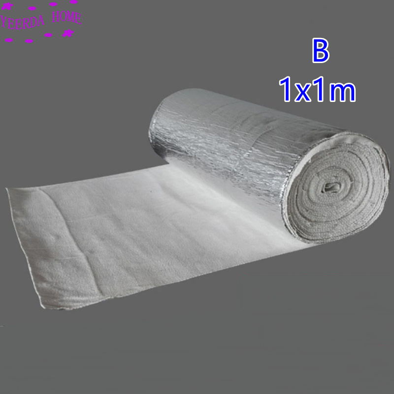 2mm thick Fire proof blanket is resistant to high temperature of 1260 ℃ ceramic fiber cloth welding slag fireproof heat: B 1x1m