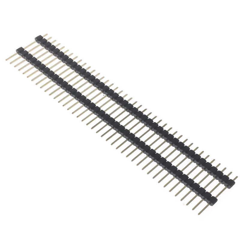 Écarteur de goupille en plastique et cuivre, entretoise de carte simple et simple, en-tête droit, 2.54mm, 1X40P Long, 15mm, 17mm, 19mm, 21mm, 23mm, 25mm, 30mm, 5 pièces